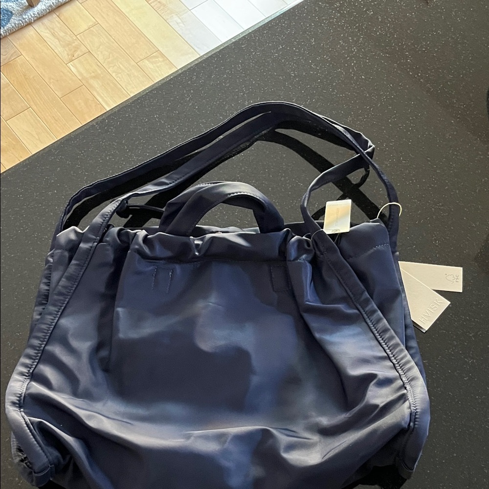 Anthropology- Hvisk brand Stylish Navy Tote Bag -